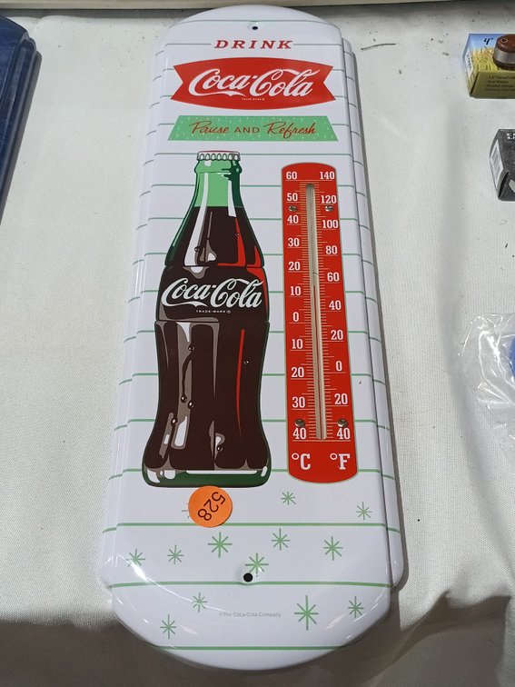 COCA COLA METAL THERMOMETER