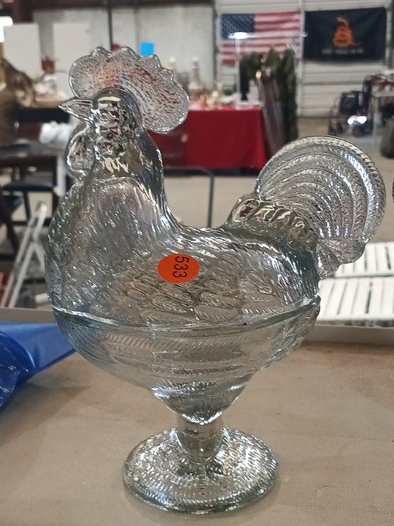 CLEAR GLASS CHICKEN