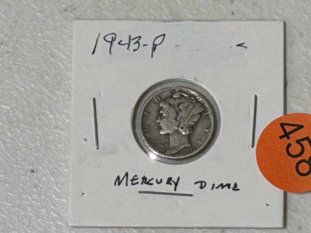 1943 MERCURY DIME