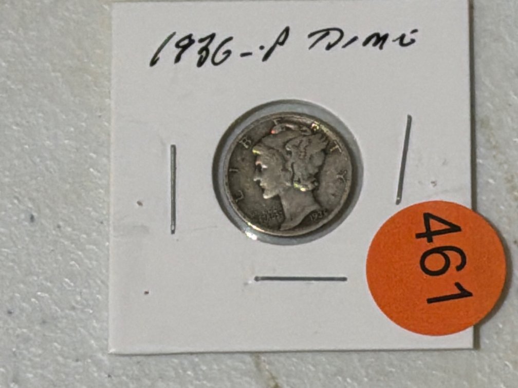 1936 MERCURY DIME