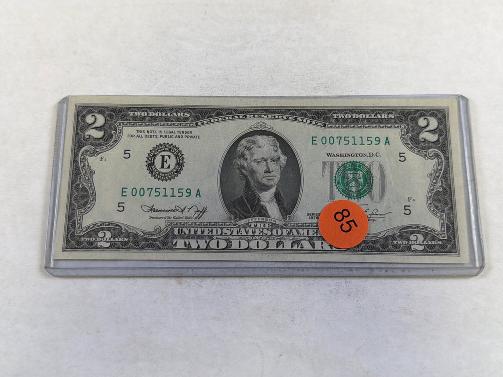 1976 $2 GREEN SEAL