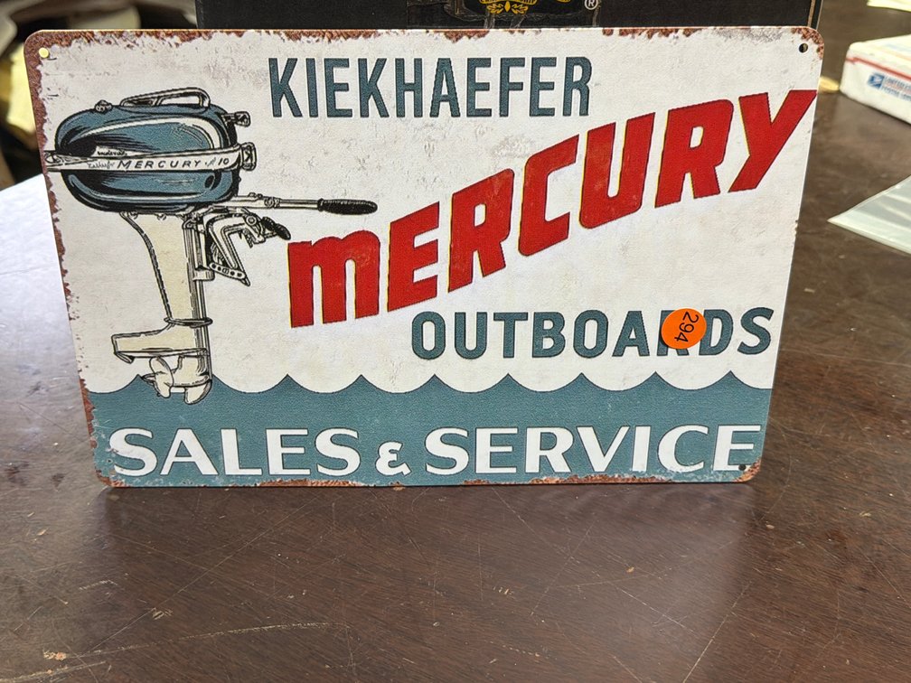 MERCURY OUTBOARDS SIGN