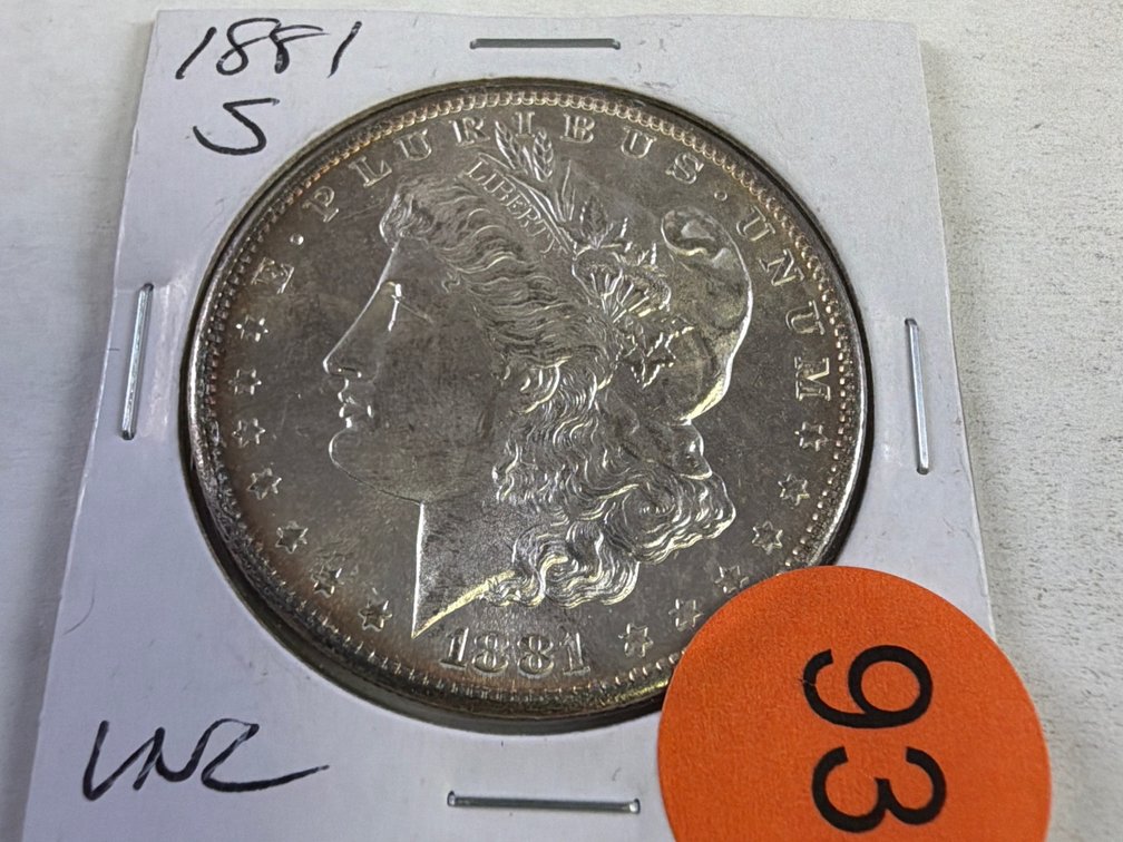 1881-S MORGAN SILVER DOLLAR