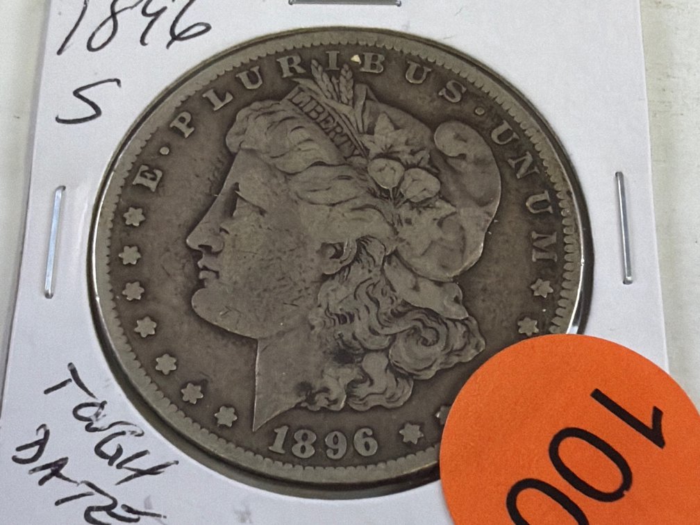1896-S MORGAN SILVER DOLLAR