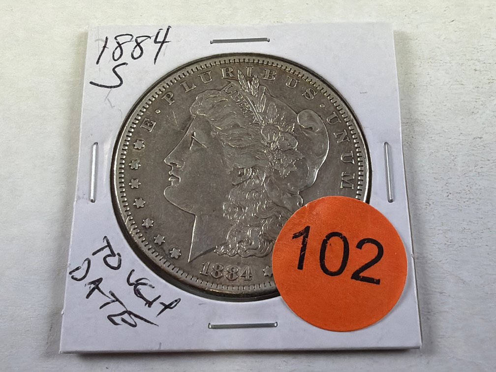 1884-S MORGAN SILVER DOLLAR