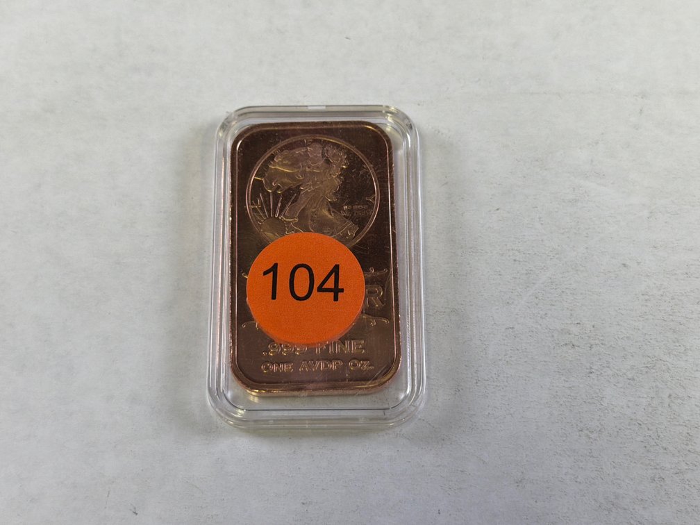 1 OZ COPPER BAR