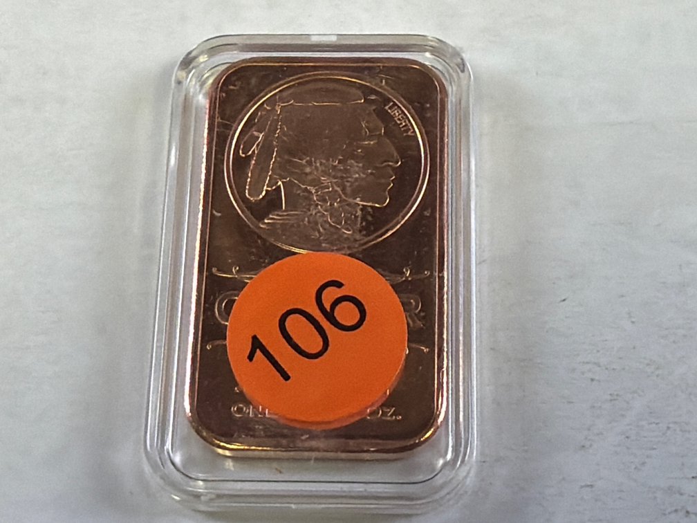 1 OZ COPPER BAR