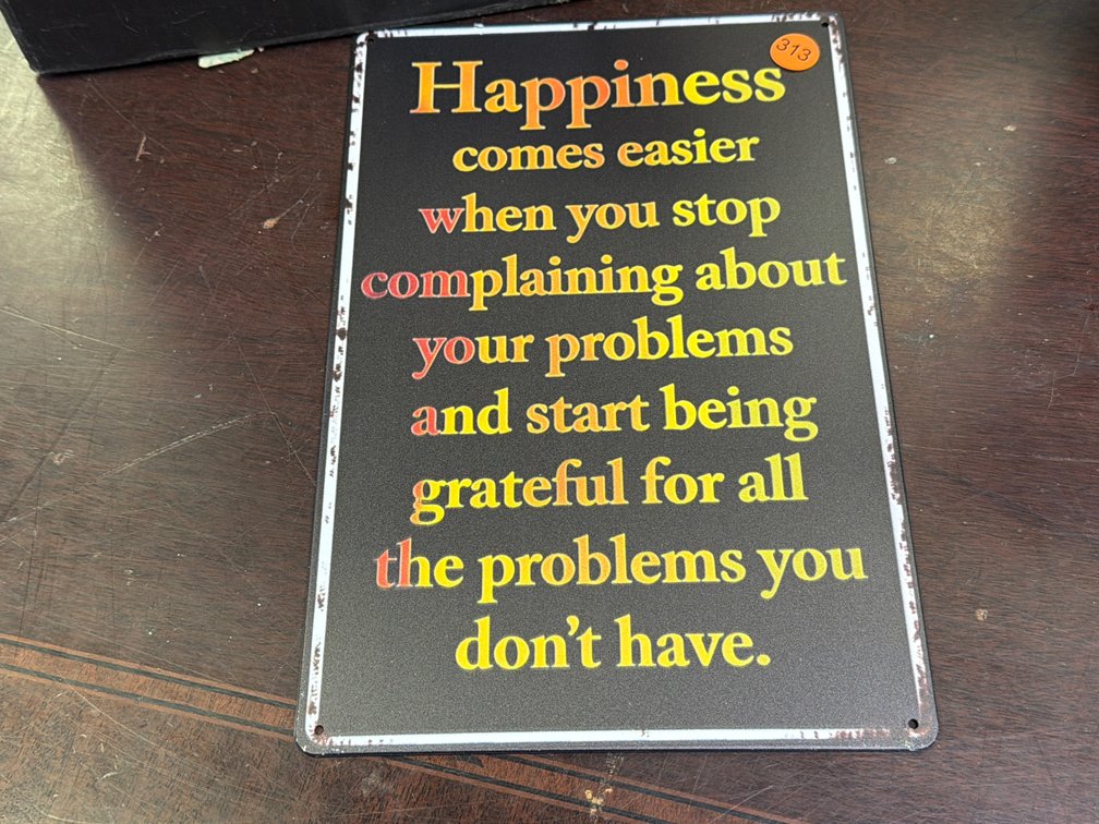 HAPPINESS SIGN