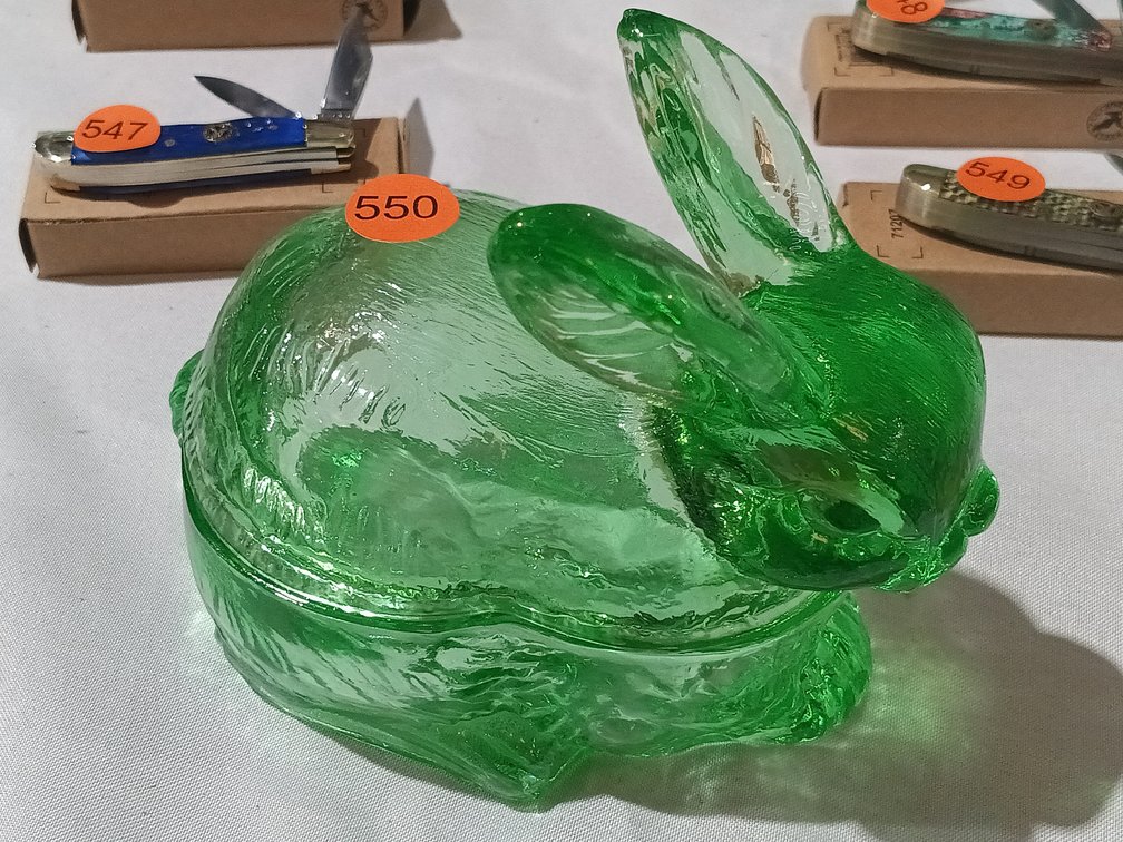 URANIUM GLASS BUNNY