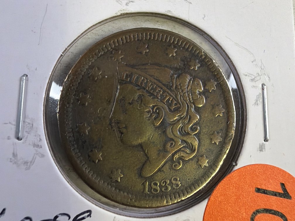 1838 LARGE CENT