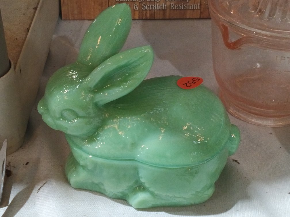 JADEITE GLASS BUNNY