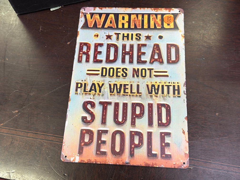 REDHEAD SIGN
