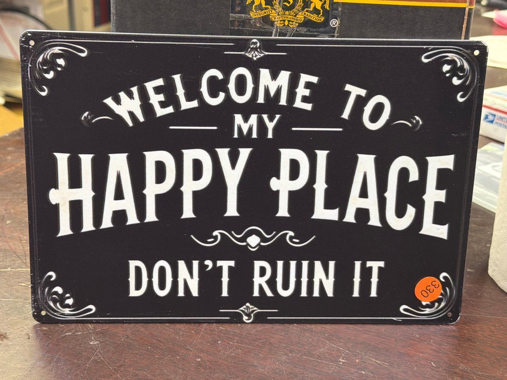HAPPY PLACE SIGN