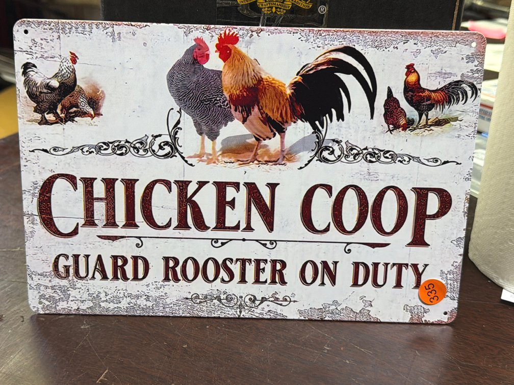 CHICKEN COOP SIGN