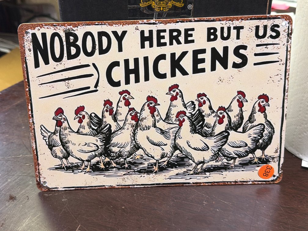 CHICKENS SIGN
