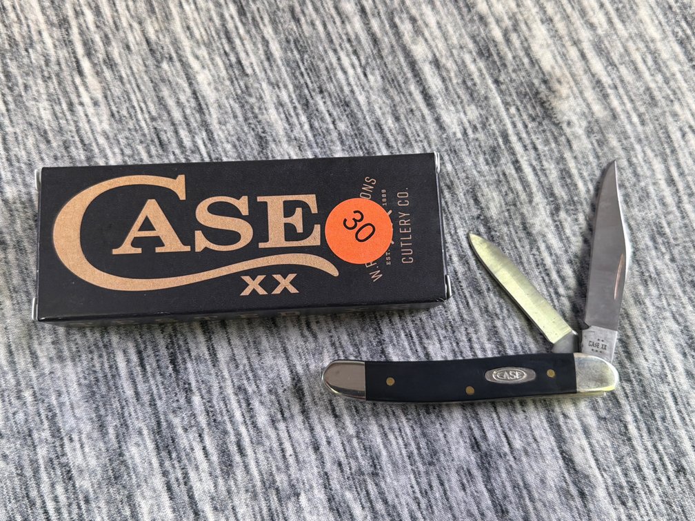 CASE XX BLACK SYNTHETIC SMOOTH MEDIUM JACK KNIFE