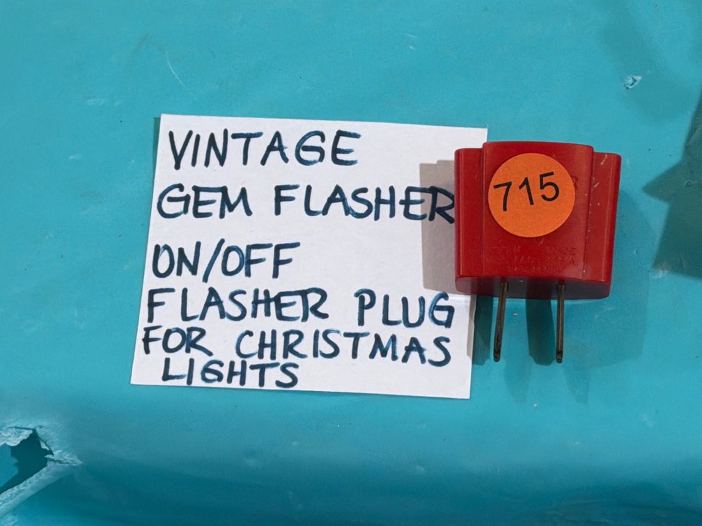 VINTAGE GEM FLASHER ON/OFF PLUG