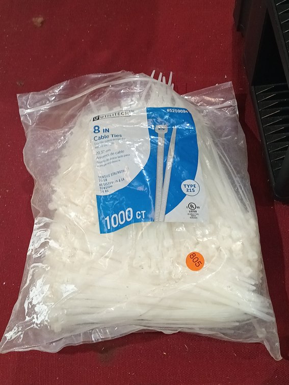 LOT OF 8" CABLE TIES