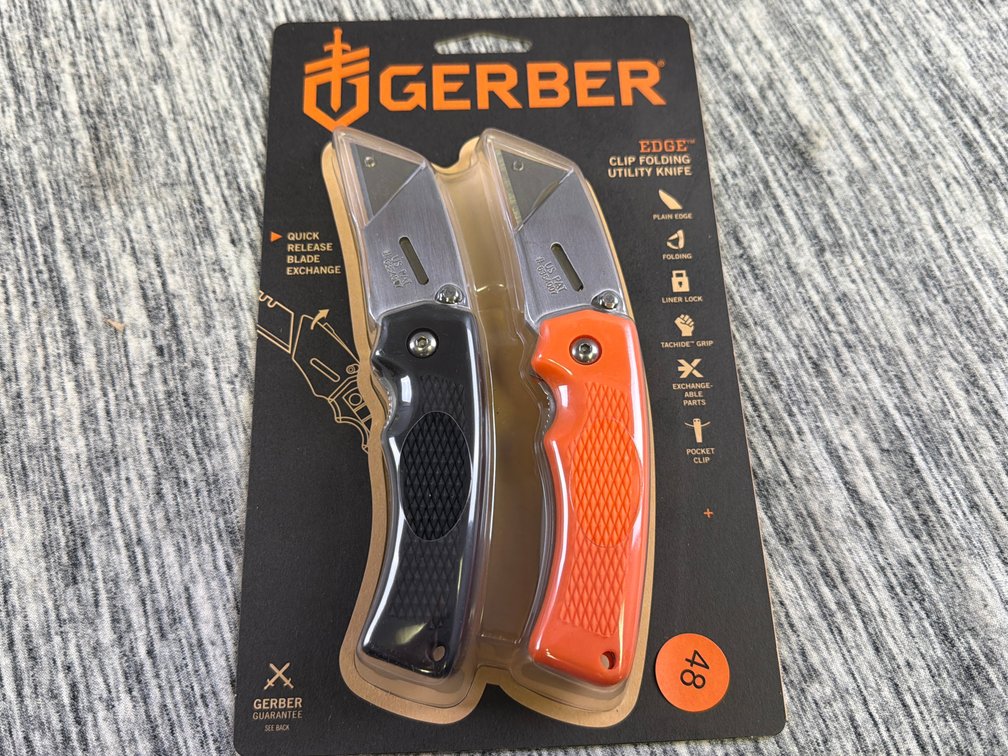 GERBER CLIP FOLDING UTILITY KNIVES