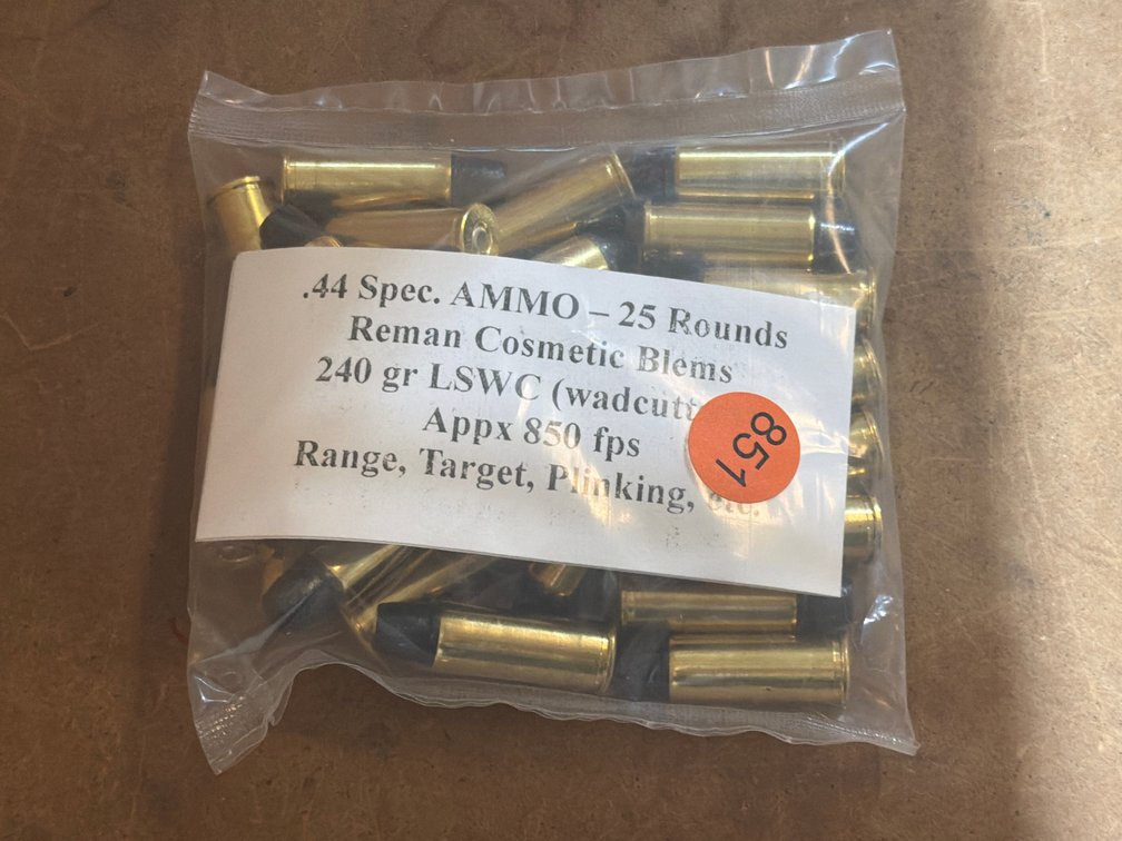44 SPEC. AMMO (25 ROUNDS)