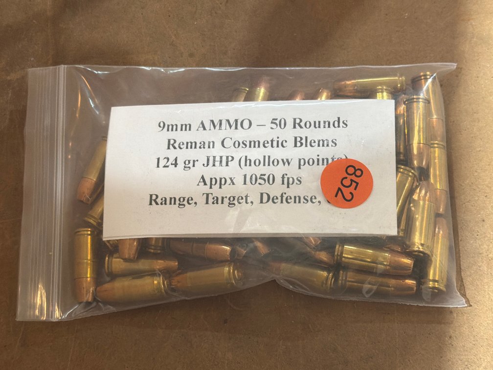 9MM AMMO (50 ROUNDS)