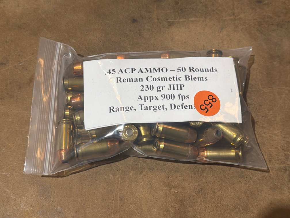 45 ACP AMMO (50 ROUNDS)