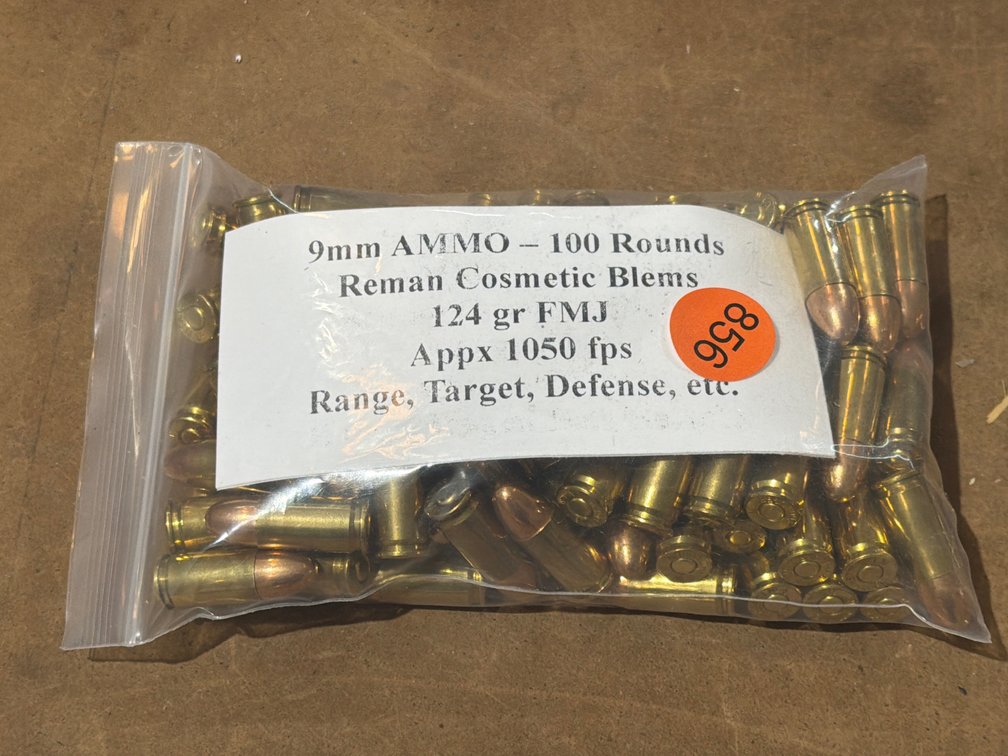 9MM AMMO (100 ROUNDS)