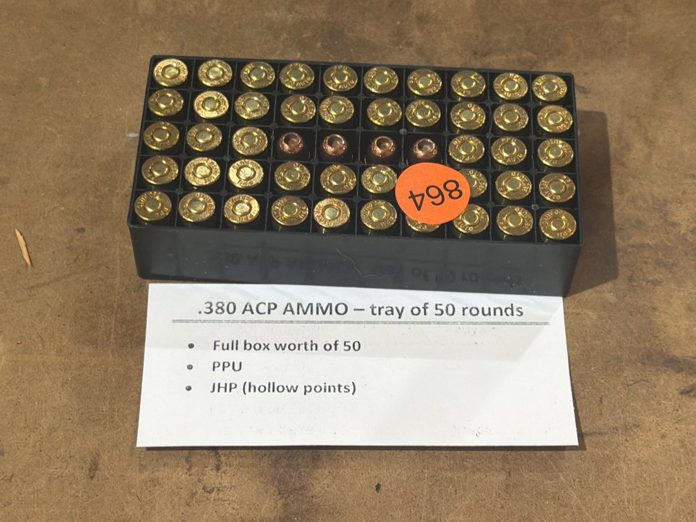 380 ACP AMMO (50 ROUNDS)
