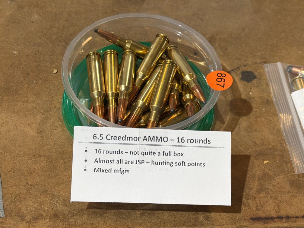 6.5 CREEDMOR AMMO (16 ROUNDS)
