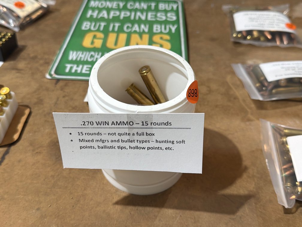 270 WIN AMMO (15 ROUNDS)