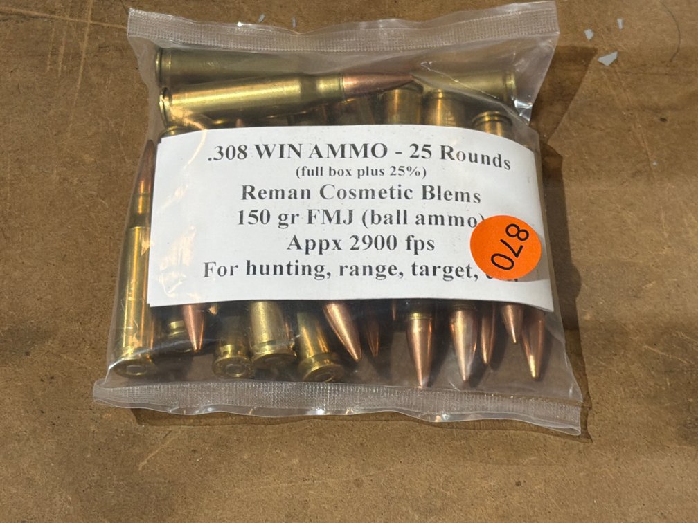 308 WIN AMMO (25 ROUNDS)