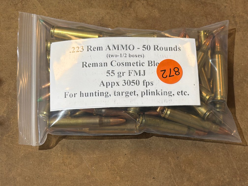 223 REM AMMO (50 ROUNDS)