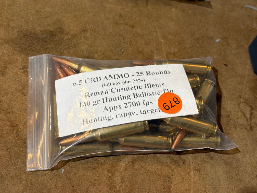 6.5 CRD AMMO (25 ROUNDS)
