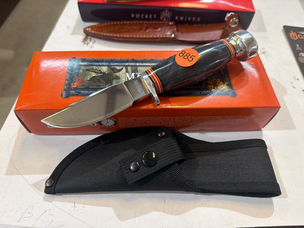 NEW MARBLES KNIFE AND SHEATH