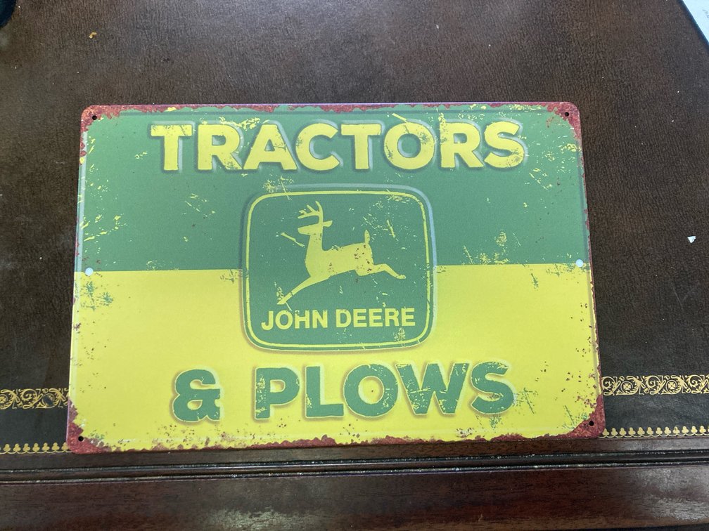 Metal John Deere Sign