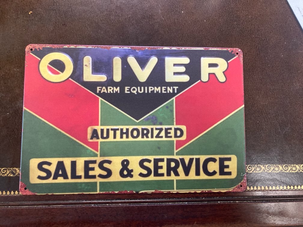 Metal Oliver Sign