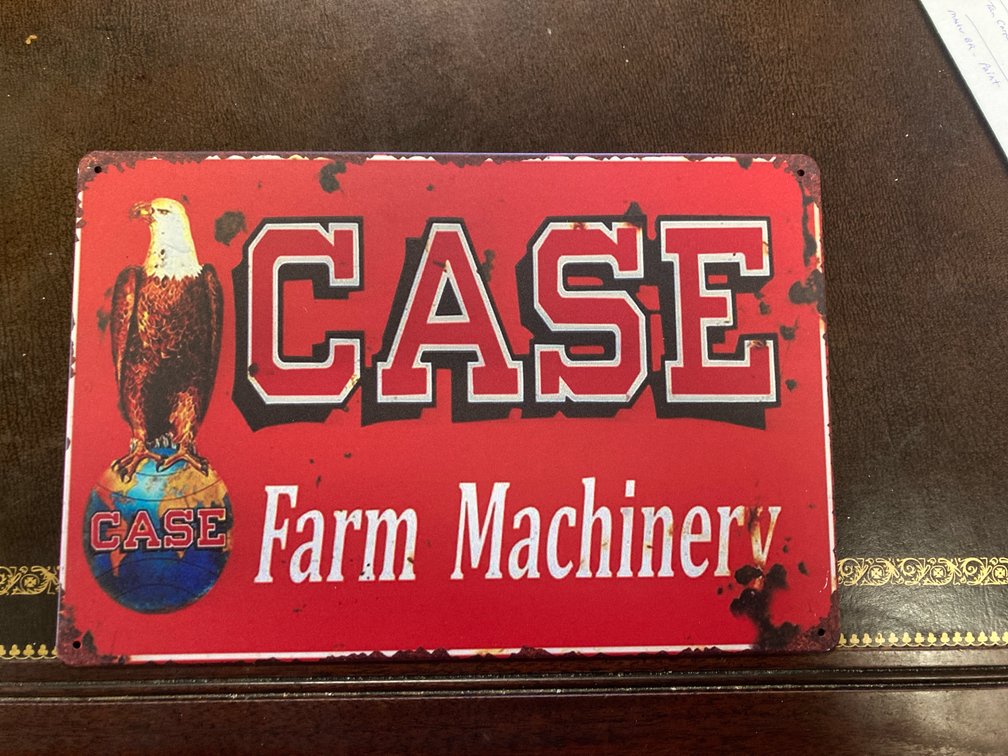Metal Case Farm Machinery Sign