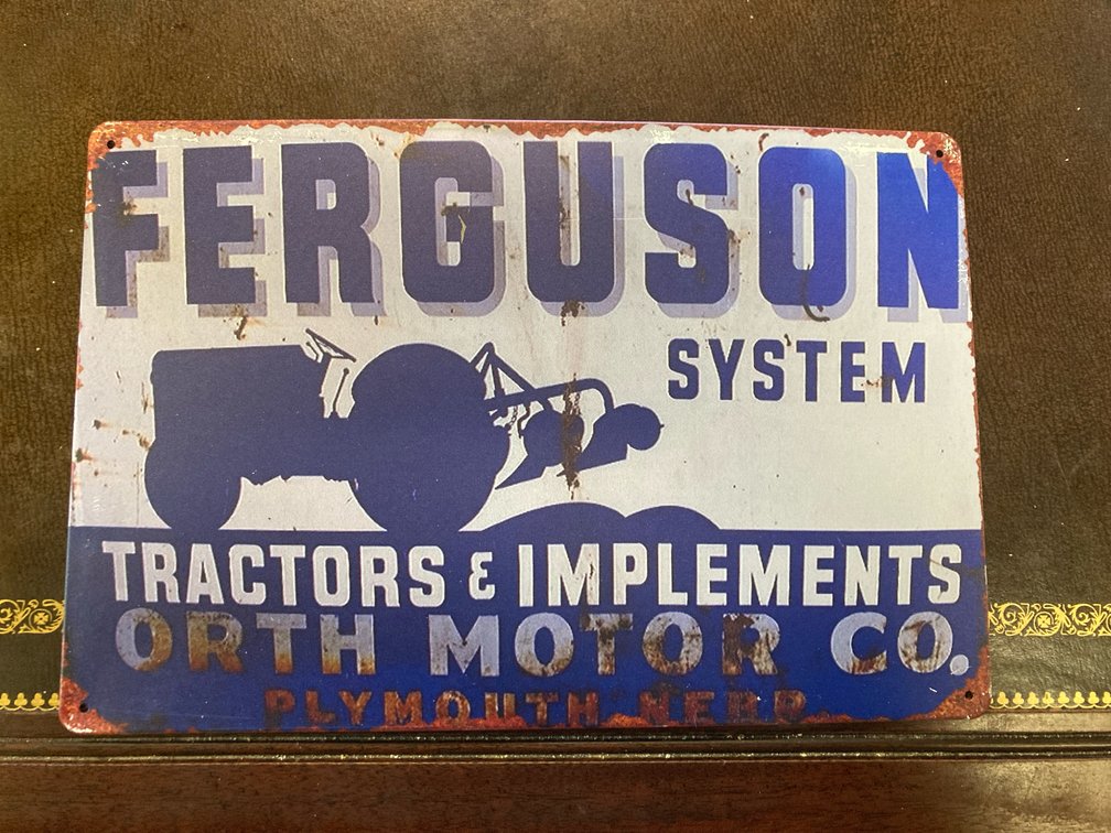 Metal Ferguson Tractor Sign