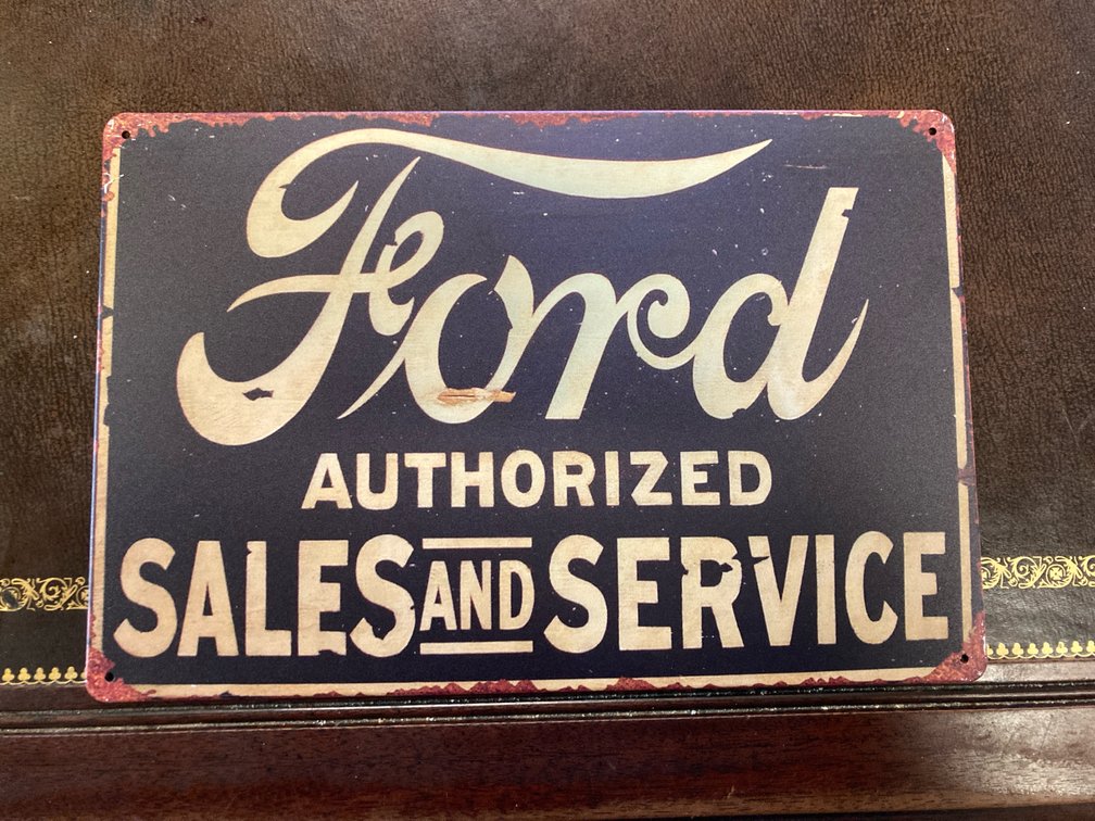 Metal Ford Sales Sign