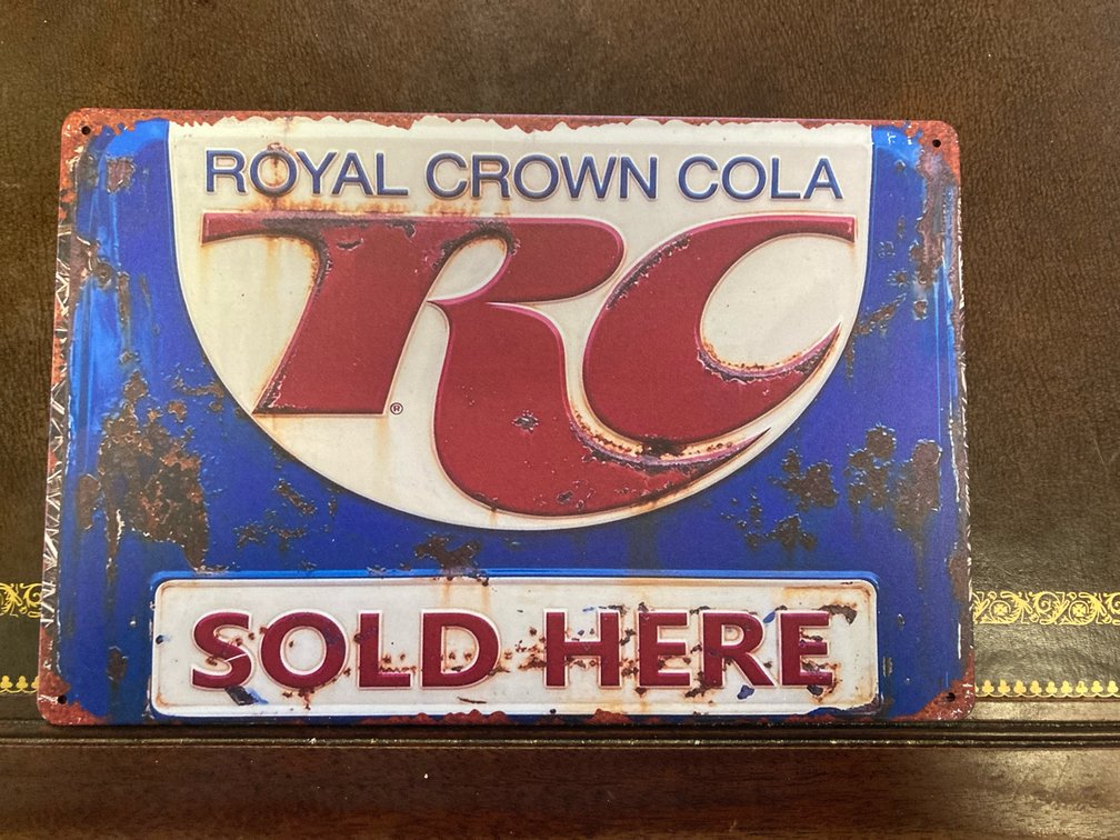 Metal RC Cola Sign