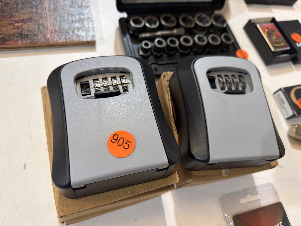 TWO LOCK BOXES