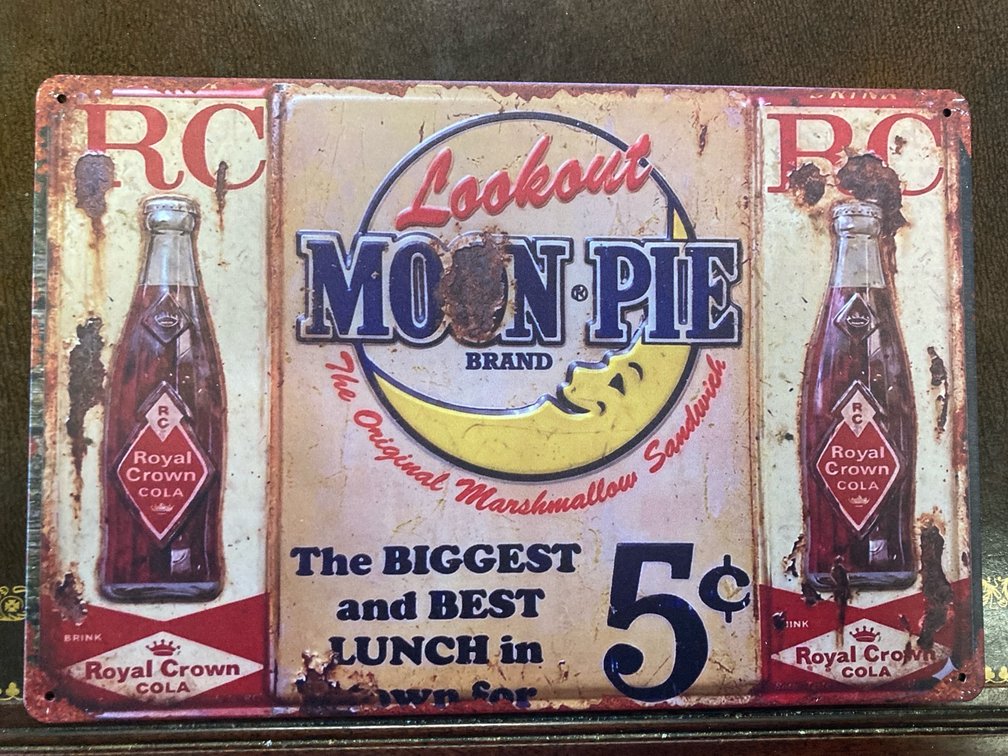 Metal RC Cola/ Moon Pie Sign