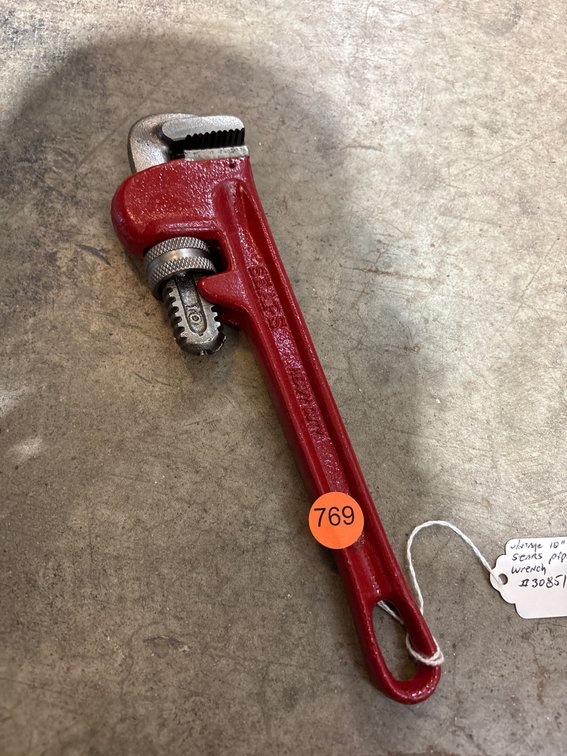 VINTAGE SEARS PIPE WRENCH