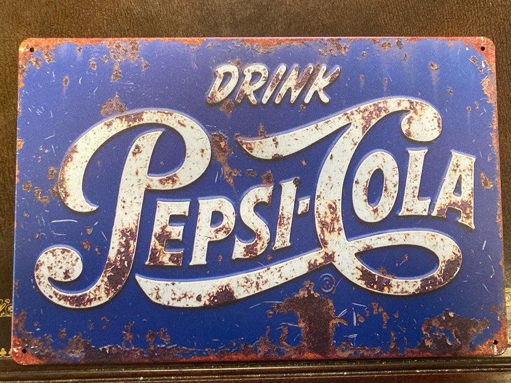 Metal Pepsi Cola Sign