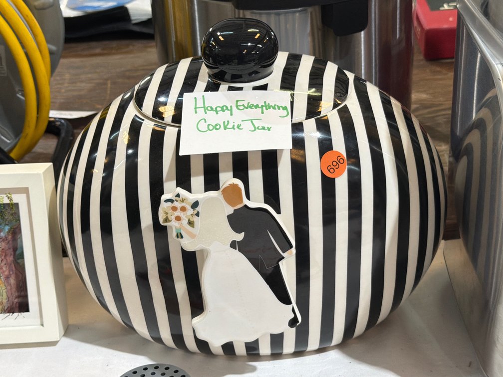HAPPY EVERYTHING COOKIE JAR