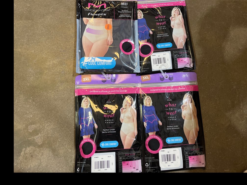 4 PACKS MAIDENFORM FLEXEES BRIEFS SIZE 3X