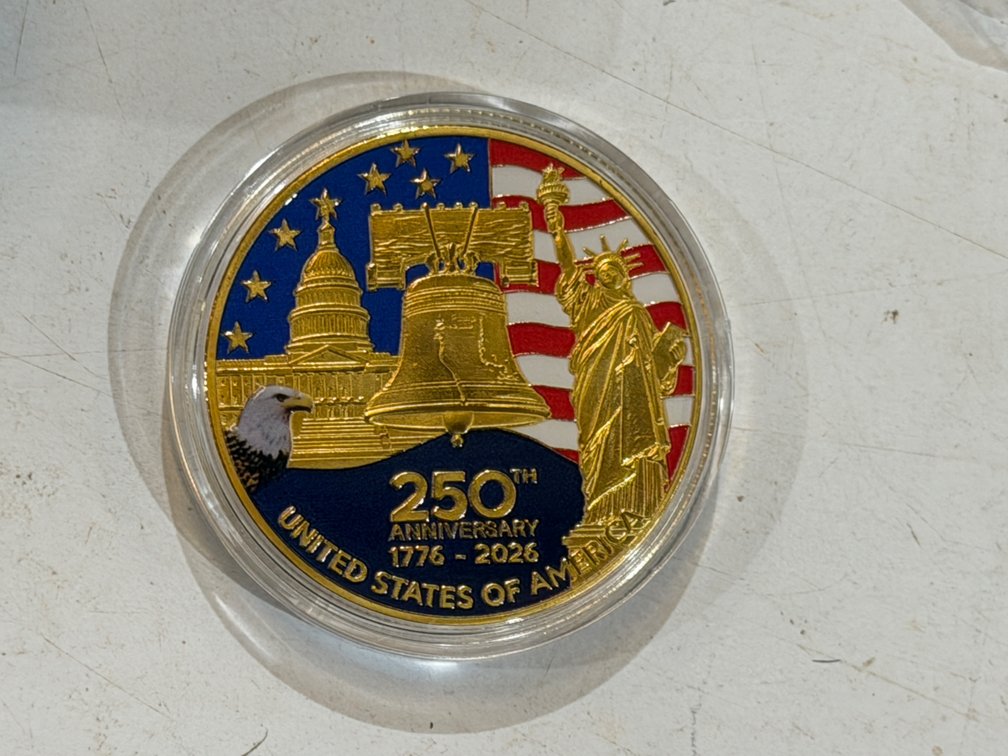 USA 250TH ANNIVERSARY COMMEMORATIVE COIN