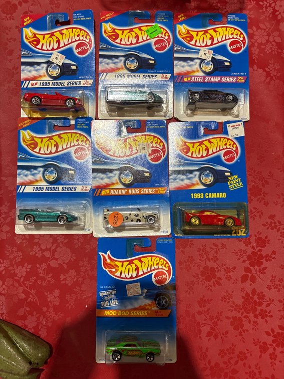 (7) HOTWHEELS RACECARS