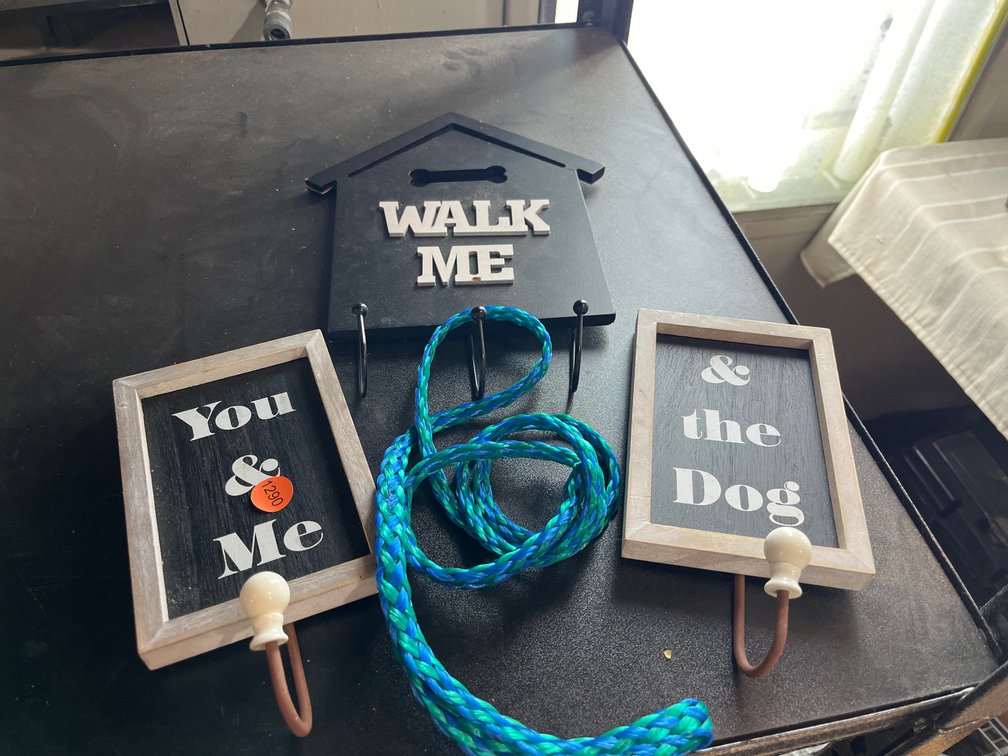LEASH WALL HOOKS AND LEASH