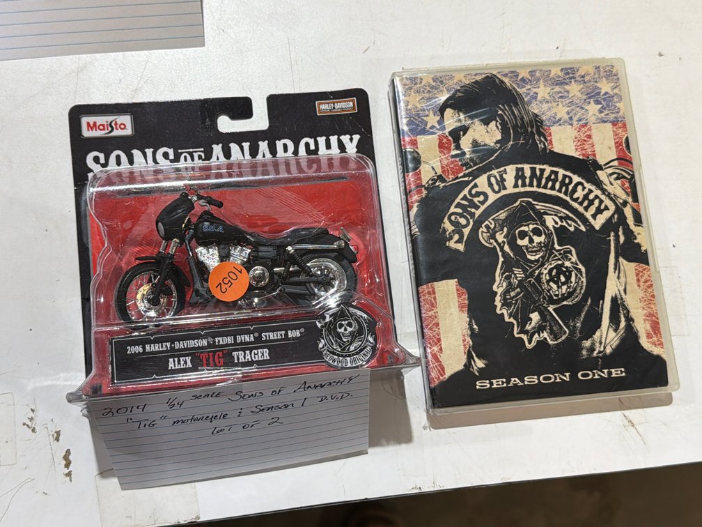 SONS OF ANARCHY AND TOY MOTORCYCLE
